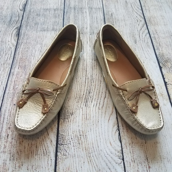 clarks gold shoes
